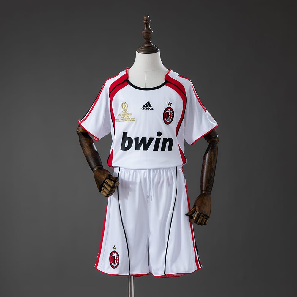 Kit Crianca AC Milan Alternativa 2006/2007 Champions League - Vista 1