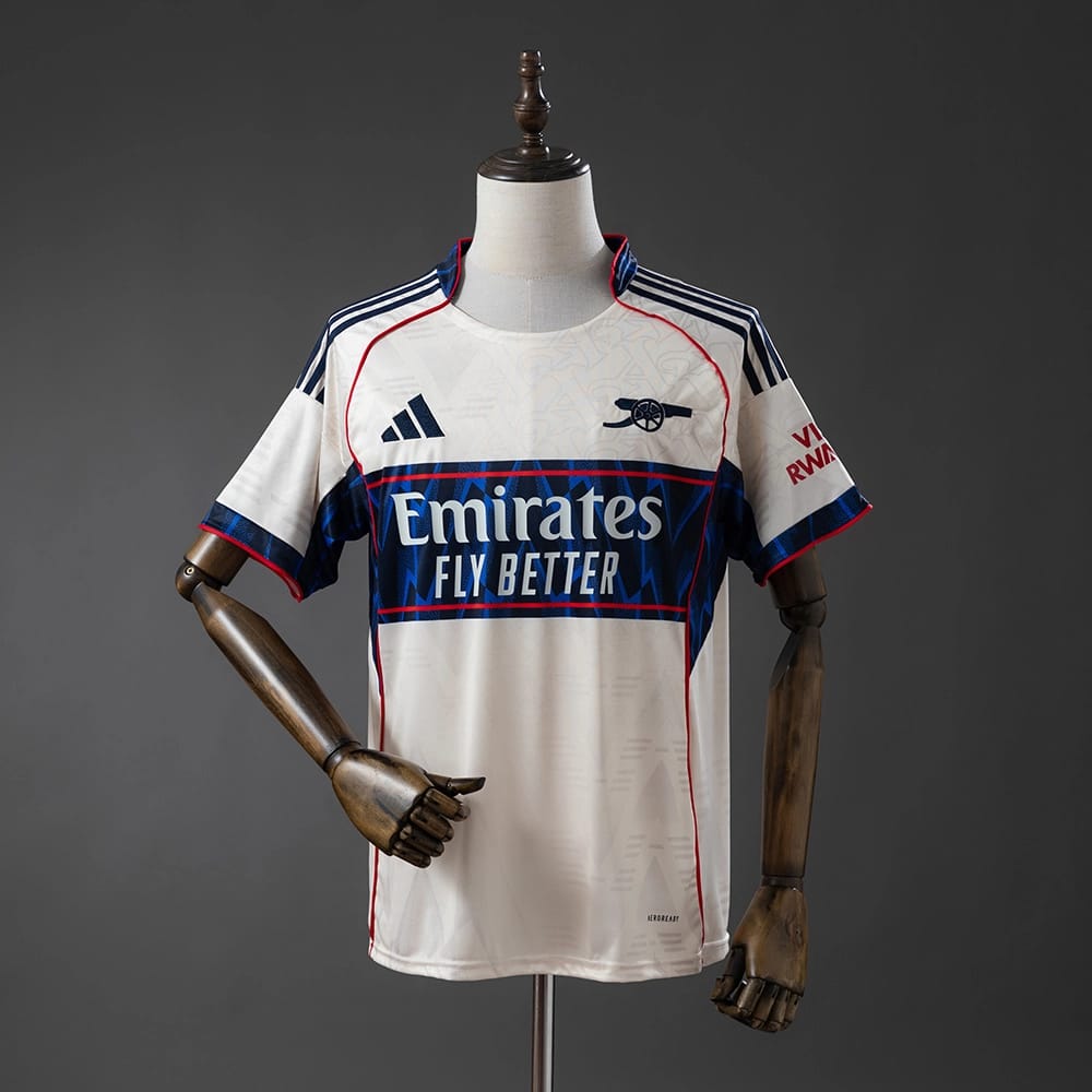 Camisola Arsenal 2025/26 Pré-Jogo Bege - Vista 1