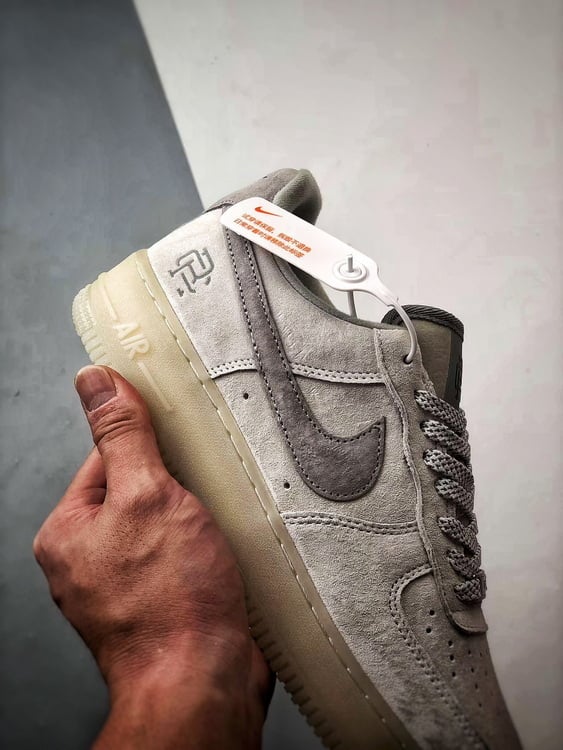 Air Force 1 Low Campeão Cinza Camurça - Vista 2