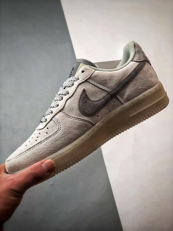 Air Force 1 Low Campeão Cinza Camurça - Vista 5