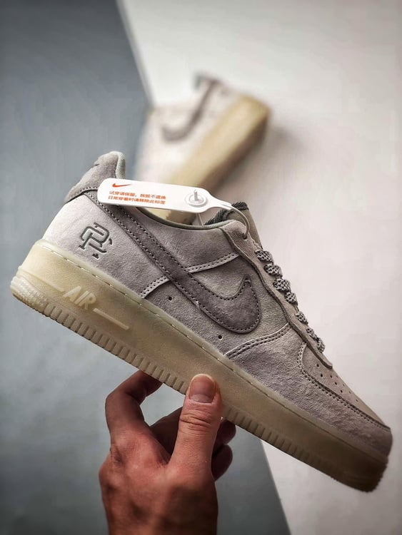 Air Force 1 Low Campeão Cinza Camurça - Vista 7