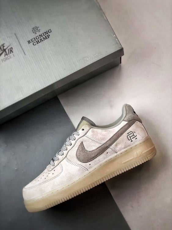 Air Force 1 Low Campeão Cinza Camurça - Vista 8