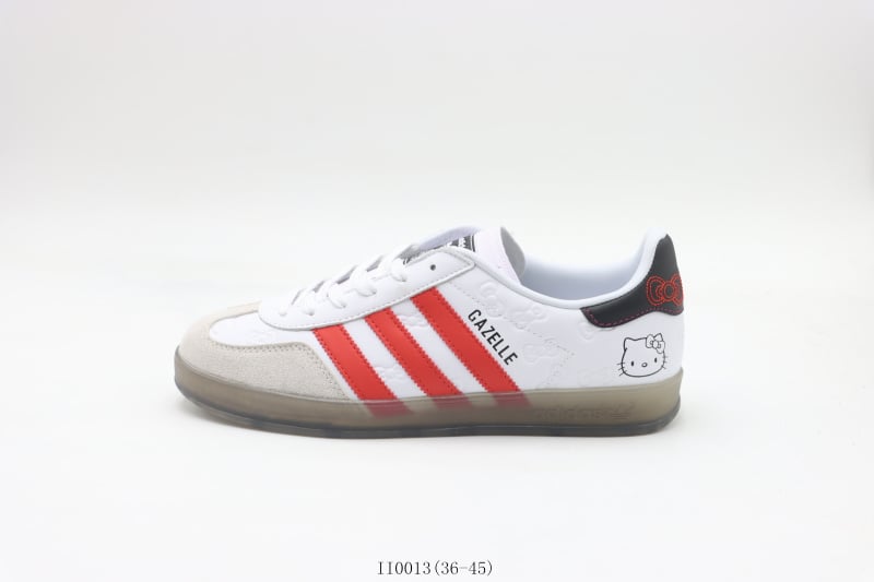 Adidas Gazelle White Red Kitty - Vista 1