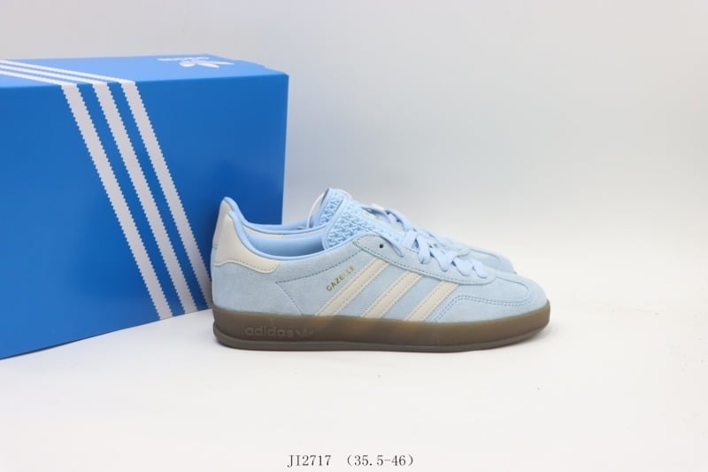 Adidas Gazelle Blue White - Vista 2