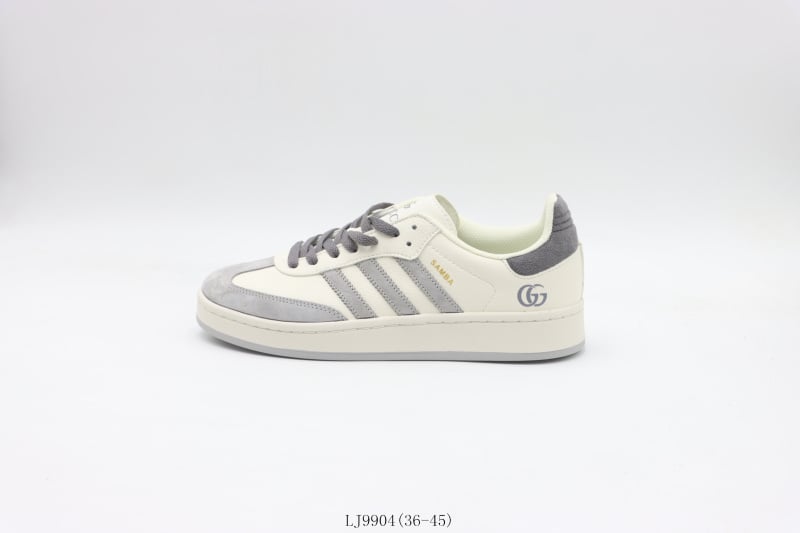Adidas Gazelle White Grey - Vista 1
