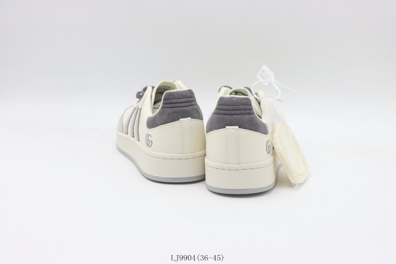 Adidas Gazelle White Grey - Vista 4