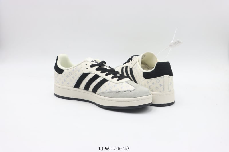 Adidas Gazelle White Black - Vista 3