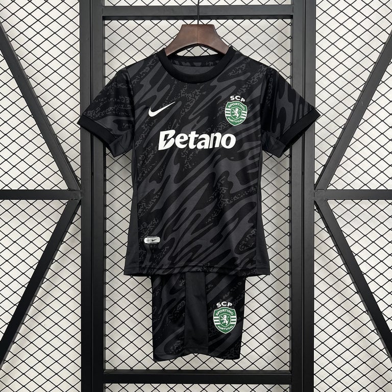 Sporting CP Kids Goalkeeper 2025/26 - Black - Vista 7