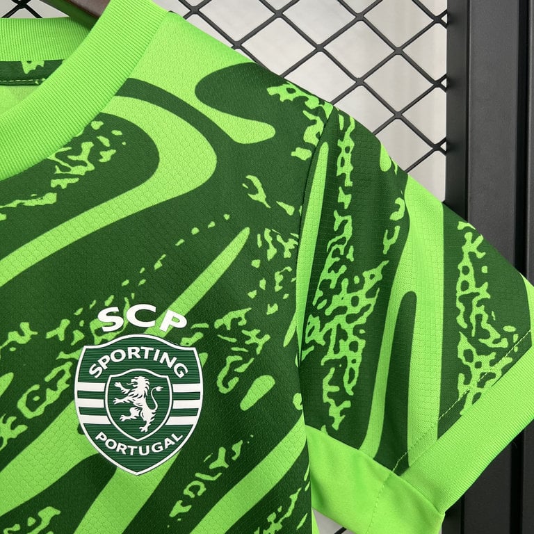 Sporting CP Kids Goalkeeper 2025/26 - Green - Vista 8