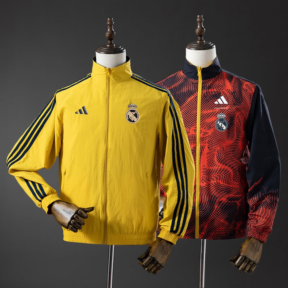 Corta‑Vento Reversível Real Madrid Amarelo & Vermelho - Vista 1