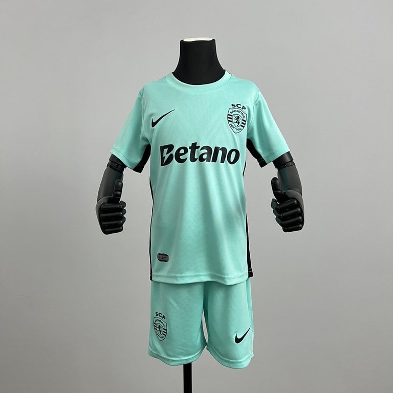 Kit Criança Sporting away 2025/26 - Vista 1
