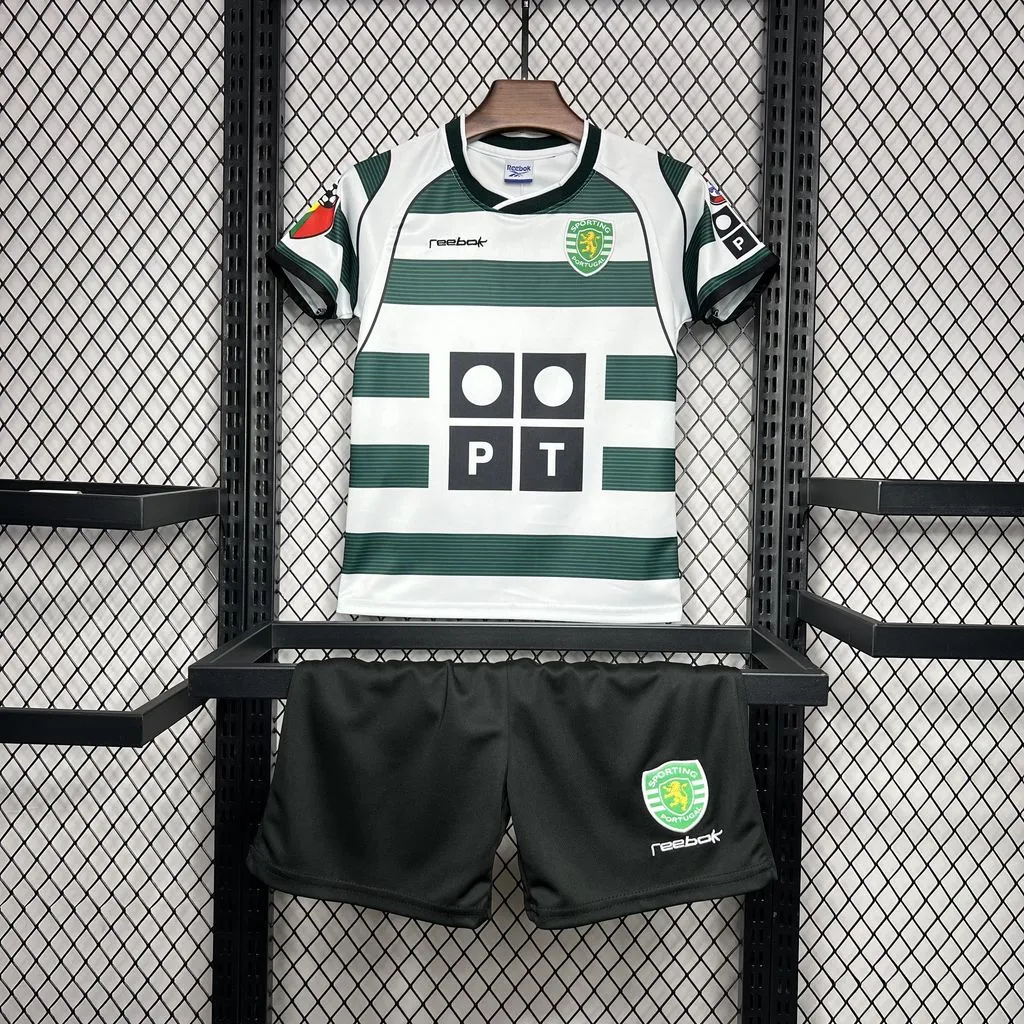 Sporting CP Retro Kids Home Kit 2001/03 - Vista 1