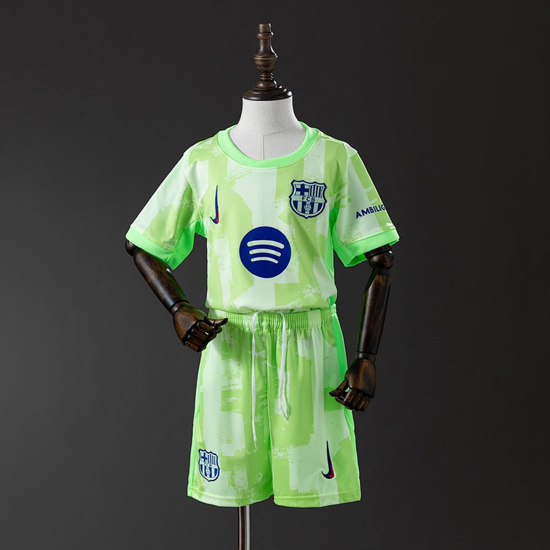 Kit Crianca FC Barcelona Terceira 2024/2025 - Vista 1