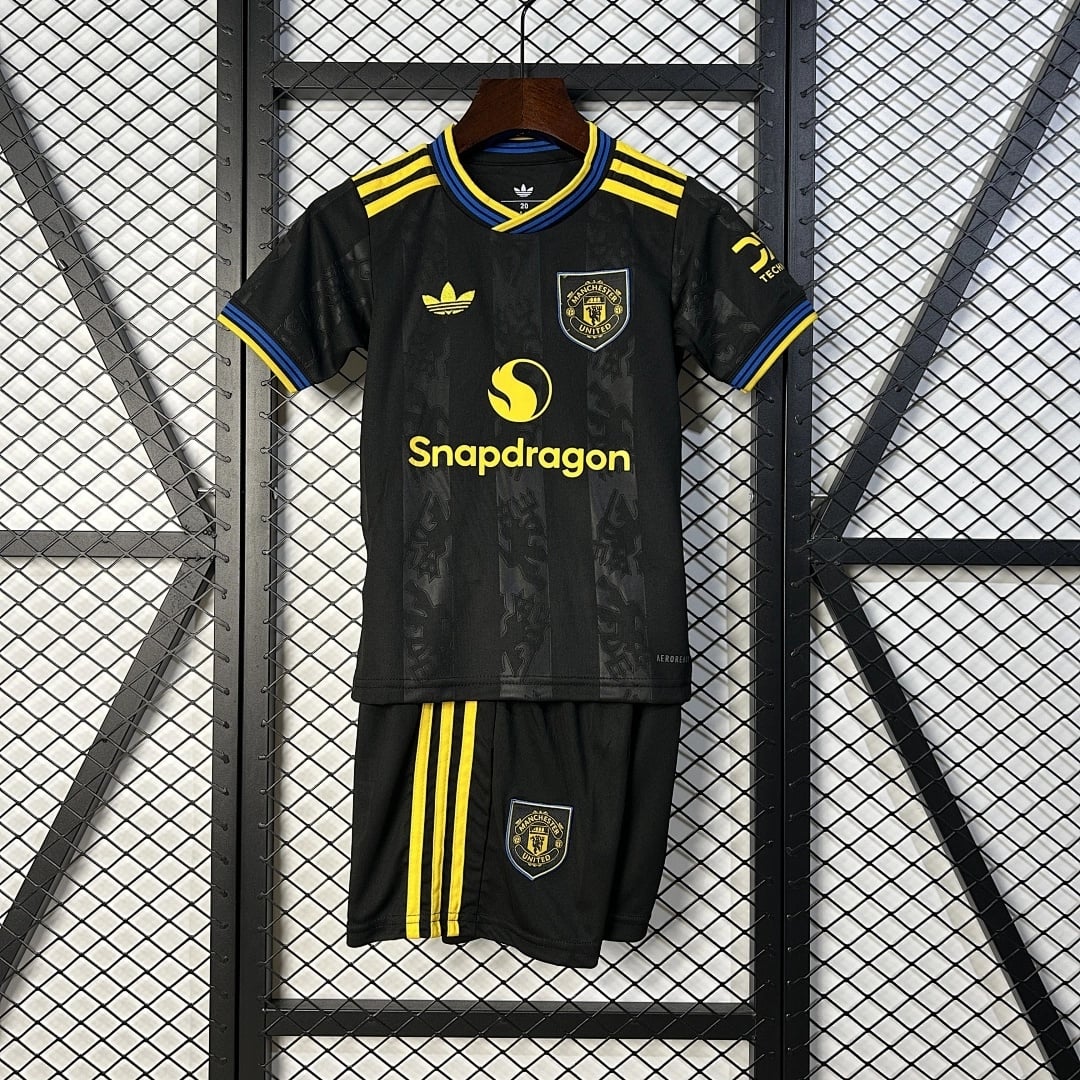 Kit Crianca Manchester United Terceira 2025/2026 - Vista 1