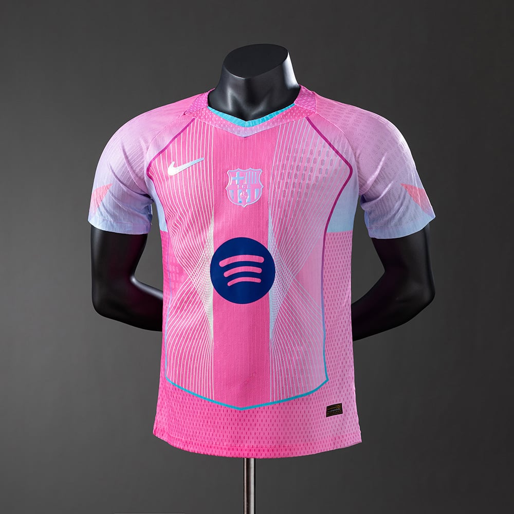 Camisola Barcelona Special Edition Bright Pink versão jogador 2025/26 - Vista 1