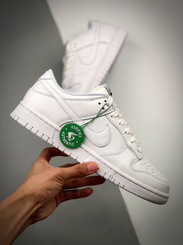NK Dunk Low Triple White - Vista 3