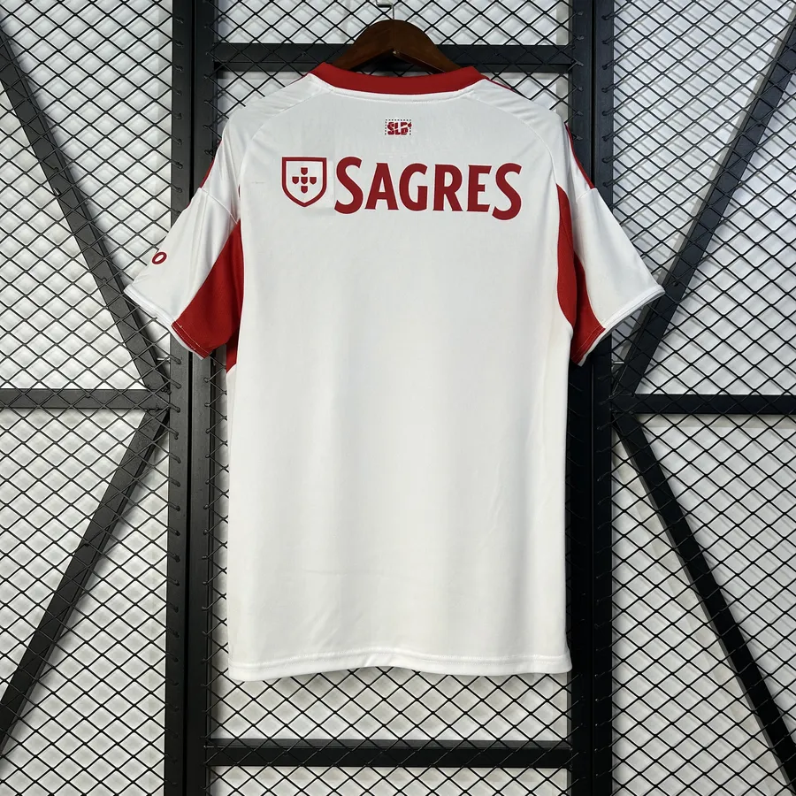 SL Benfica 2025/26 White Away Jersey - Vista 2