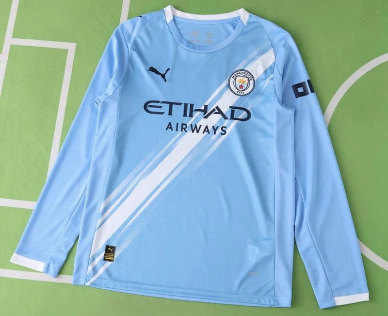 Manchester City Home Long Sleeve Jersey 25/26 - Vista 1