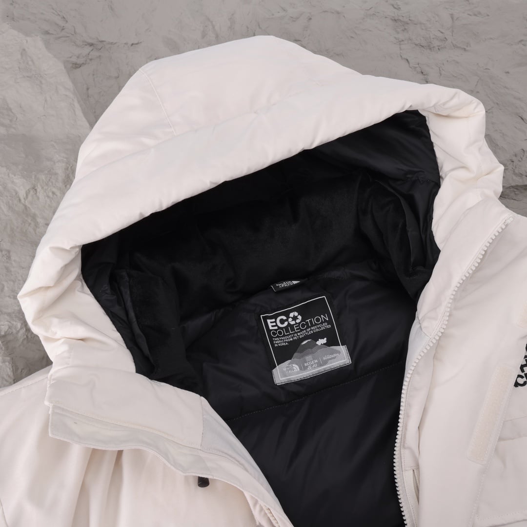 The North Face parka branco - Vista 3