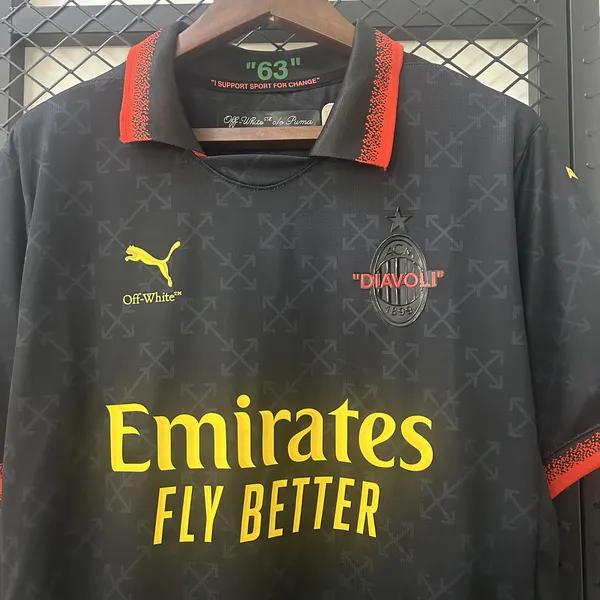 AC Milan 2025/26 Co-Branded Edition Jersey - Vista 4