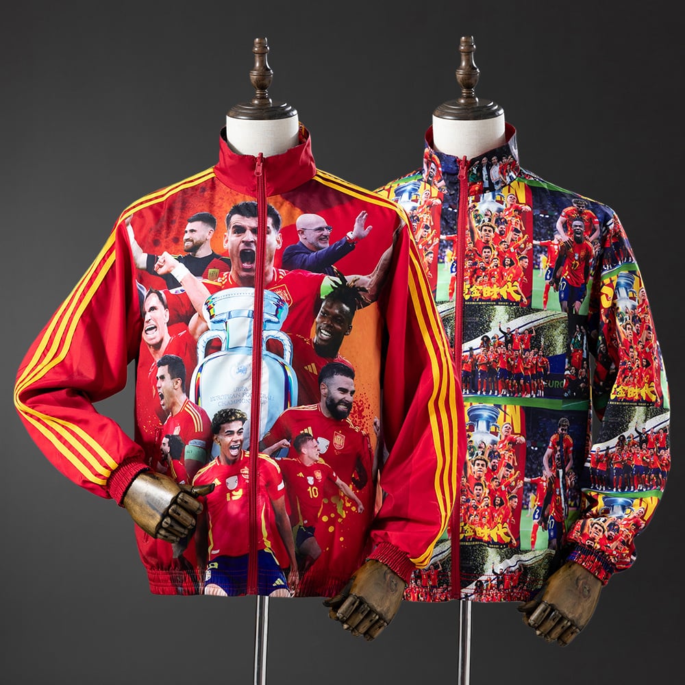 Corta‑Vento Reversível Espanha Yamal 25/26 - Vermelho - Vista 1