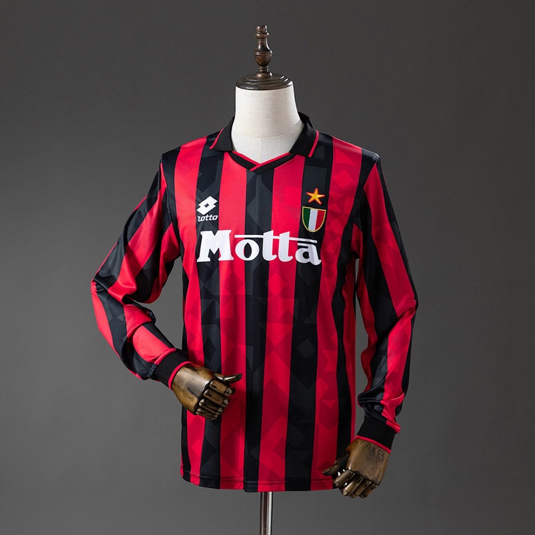 Camisola Principal do AC Milan 1993/1994 (Manga Longa) - Vista 1