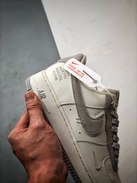 ASSC x Air Force 1 Low Mescla Branco e Cinza - Vista 2