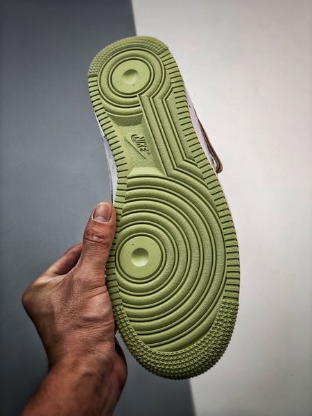 Air Force 107 Mid Verde Claro e Cinzento Meio Alto - Vista 4