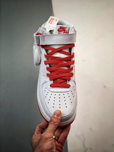 Air Force 107 Mid Branco e Vermelho 3M - Vista 9
