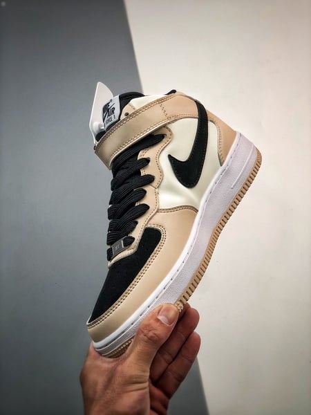 Air Force 107 Mid Bege Amarelo e Preto Meio Alto - Vista 5