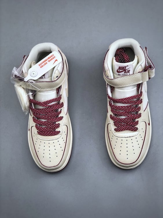 Air Force 107 Mid Vinho Perolado Pequeno Gancho - Vista 6