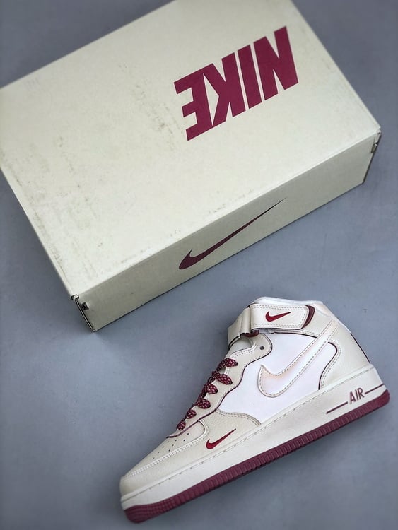 Air Force 107 Mid Vinho Perolado Pequeno Gancho - Vista 8