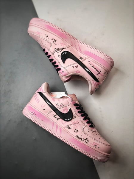 Air Force 1 '07 Low Qixi Limitado Rosa e Preto - Vista 6