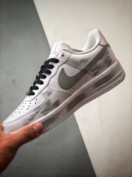 Air Force 1 '07 Low Hook Rutura Branco, Cinza e Preto - Vista 5