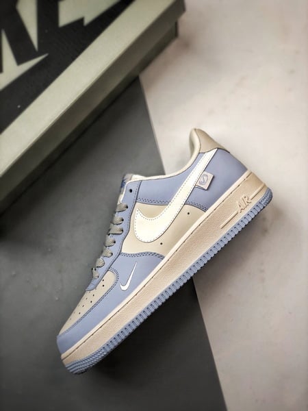 Air Force 1 '07 Low Cinzento e Azul - Vista 8
