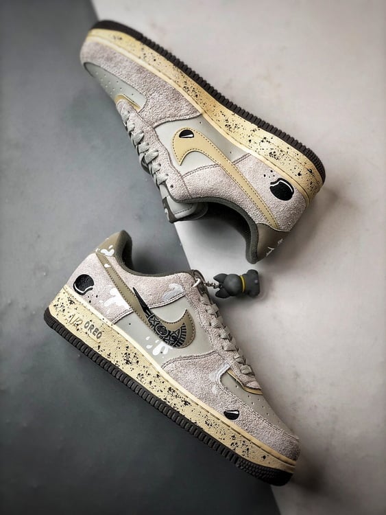 Air Force 1 '07 Low Cinzento Biscoito de Leite - Vista 6