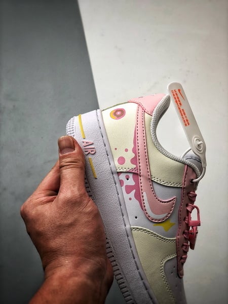 Air Force 1 '07 Low Branco, Damasco e Rosa - Vista 2