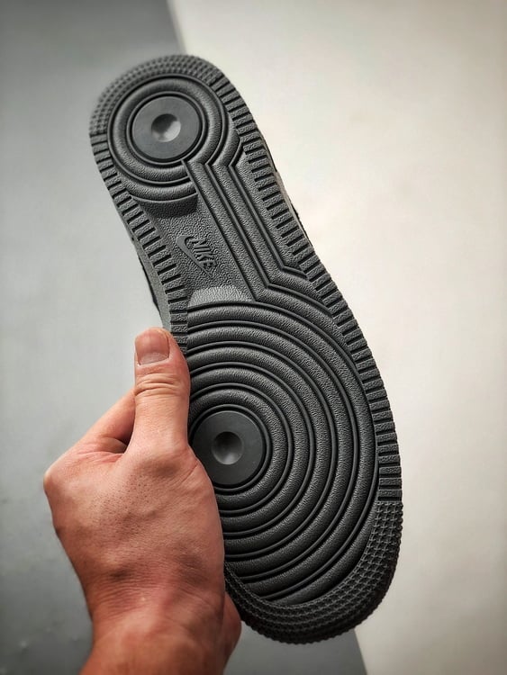 Nike Air Force 1 Low 07 Preto e Azul - Vista 4