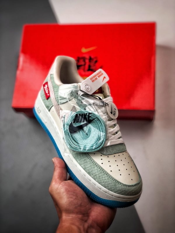 Air Force 1 '07 Low Ano do Dragão Branco e Verde - Vista 1