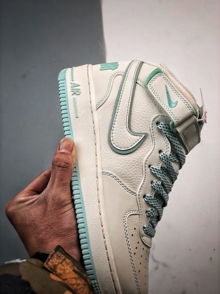 Air Force 1 07 Mid Cinco Faixas Azul Gelo 3M Reflexo - Vista 2