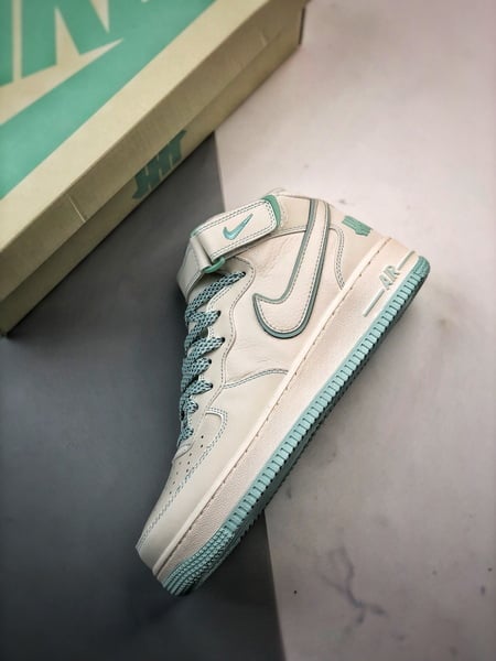 Air Force 1 07 Mid Cinco Faixas Azul Gelo 3M Reflexo - Vista 8