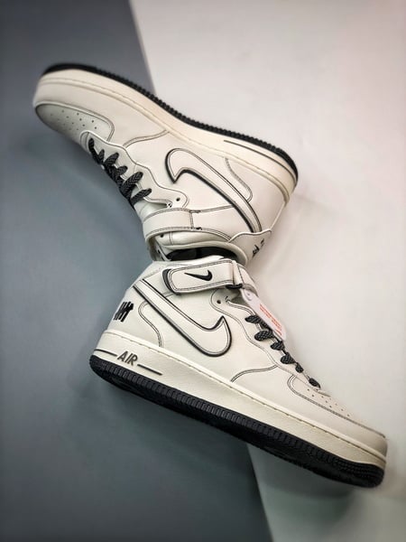 Air Force 1 07 Mid Branco e Preto - Vista 8