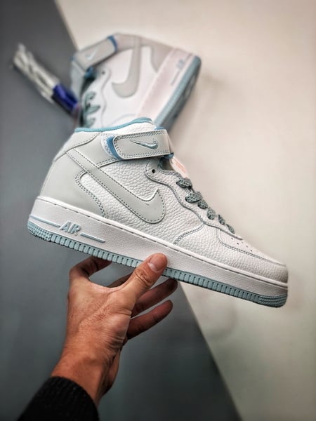 Air Force 1 07 Mid Azul Gelo Estrelas - Vista 9