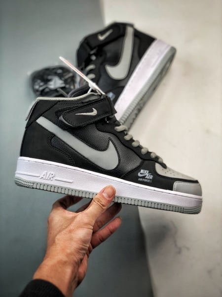 Air Force 1 07 Mid Sombra Cinzenta Reflexo Anjo - Vista 7