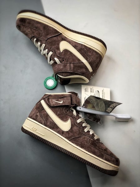 Air Force 1 07 Mid Marrom e Castanho Camurca - Vista 6