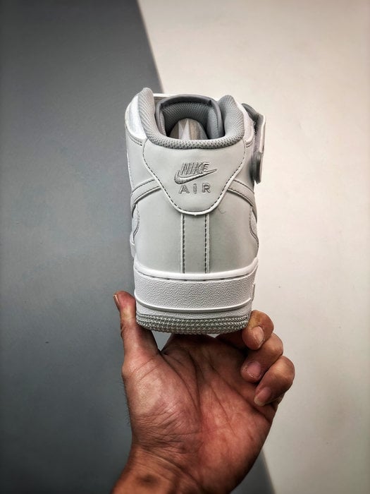 Air Force 1 07 Mid Cinzento e Branco Estrelas - Vista 9