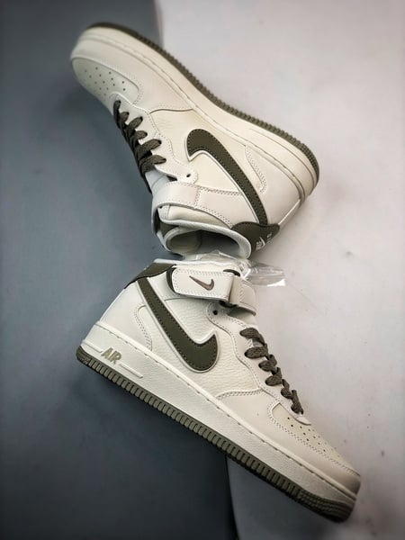 Air Force 1 07 Mid Branco e Verde 3M - Vista 6