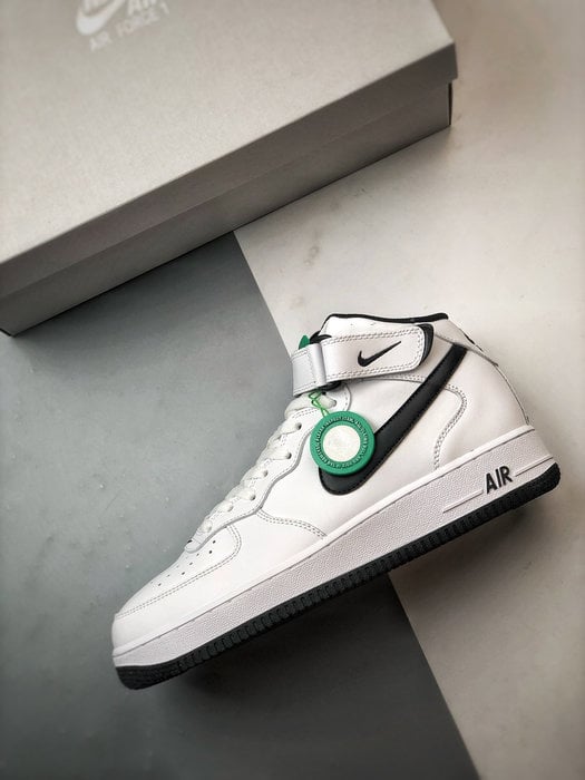 Air Force 1 07 Mid Branco e Preto - Vista 8