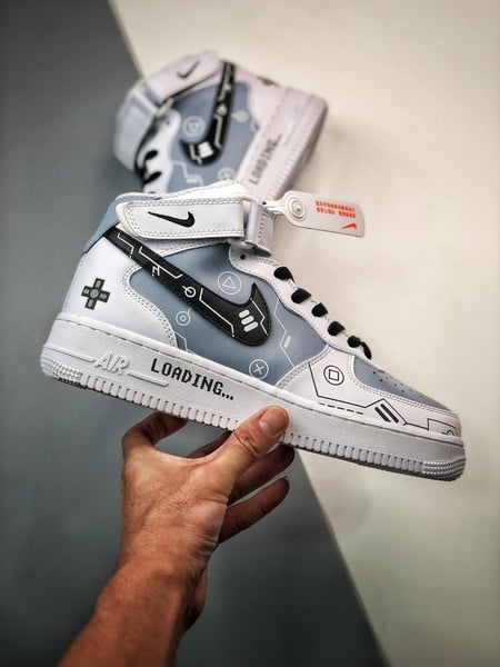 Air Force 1 07 Mid Branco e Cinzento - Vista 5