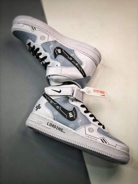 Air Force 1 07 Mid Branco e Cinzento - Vista 7